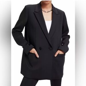 Good American Scuba 2.0 Black Blazer Size 1 Small